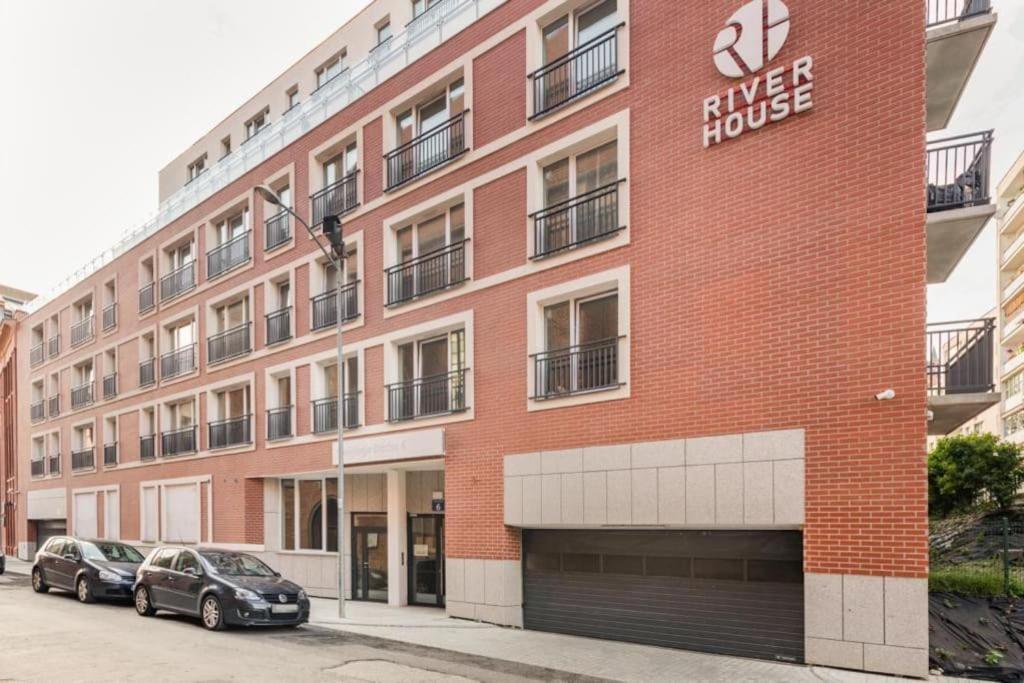 Modern Riverside Apartment With Free Parking Space Szczecin Exterior photo